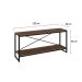 Rack Studio Nogal e Preto 120 cm