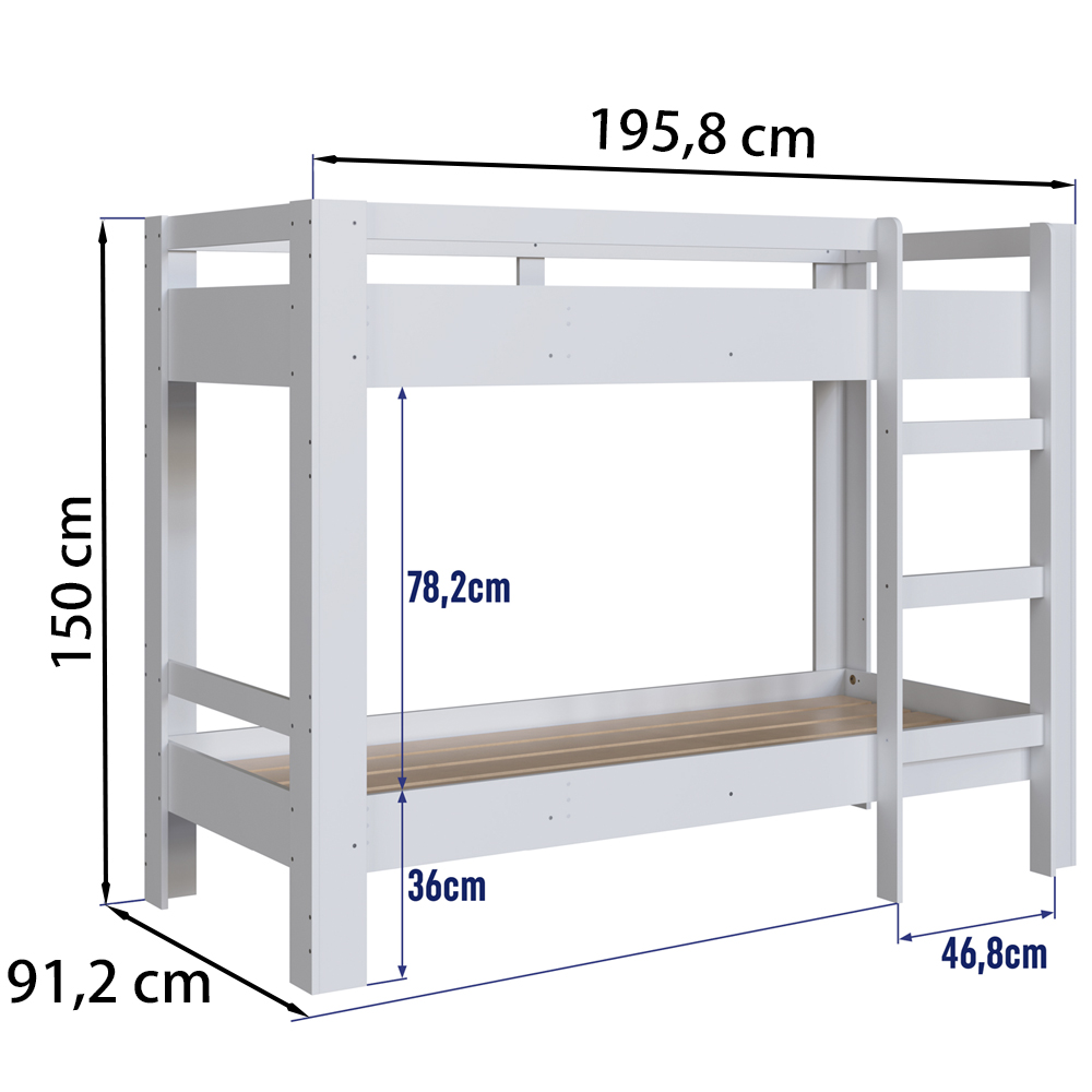 Beliche Cama Slim BI020 Branco Comm