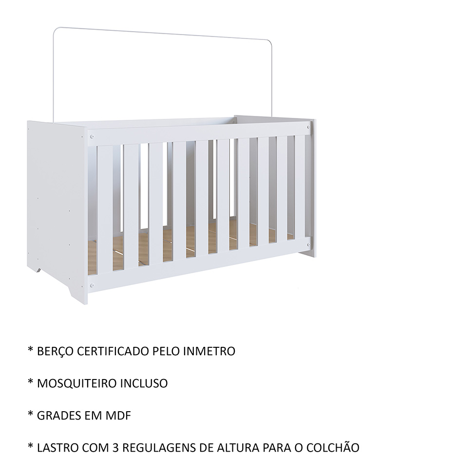 Berço Aconchego Branco