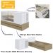 Berço Cama Multifuncional Com Gavetoes BB024 Aveiro OAK Branco Comm