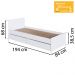 Berço Cama Multifuncional Com Gavetoes BB024 Branco Comm
