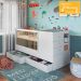 Berço Cama Multifuncional Com Gavetoes BB024 Branco Comm