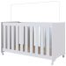 Berço Infantil Com Rodizios LA002 Branco Comm