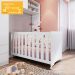 Berço Infantil Com Rodizios LA002 Branco Comm