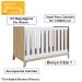 Berço Mini Cama 3 Em 1 Com Colchao FM011 Itapua Branco Comm