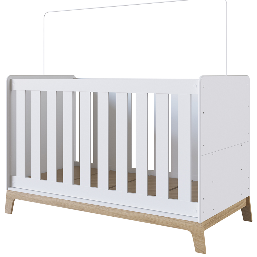 Berço Mini Cama 3 Em 1 FM001 Branco Comm