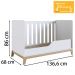 Berço Mini Cama 3 Em 1 FM001 Branco Comm