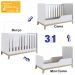 Berço Mini Cama 3 Em 1 FM001 Branco Comm