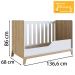Berço Mini Cama 3 Em 1 FM001 Itapua Branco Com