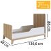 Berço Mini Cama 3 Em 1 FM001 Itapua Branco Com