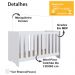 Berço Mini Cama 3 Em 1 LA003 Branco Comm