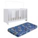 Berço Mini Cama 3X1 Com Colchao LA013 Branco Comm
