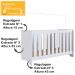 Berço Mini Cama 3X1 Com Colchao LA013 Branco Comm