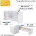 Berço Mini Cama Multifuncional BB680 Branco Comm