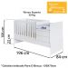 Berço Mini Cama Multifuncional BB680 Branco Comm