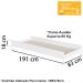 Berço Mini Cama Multifuncional Cama Auxiliar BB690 Branco Comm