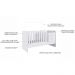 Berço Mini Cama Multifuncional Certificado pelo Inmetro BB680 Branco - Completa Móveis