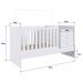Berço Mini Cama Multifuncional Certificado pelo Inmetro BB680 Branco - Completa Móveis