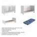 Berço Multifuncional com Colchão (130x60cm) Aconchego Branco