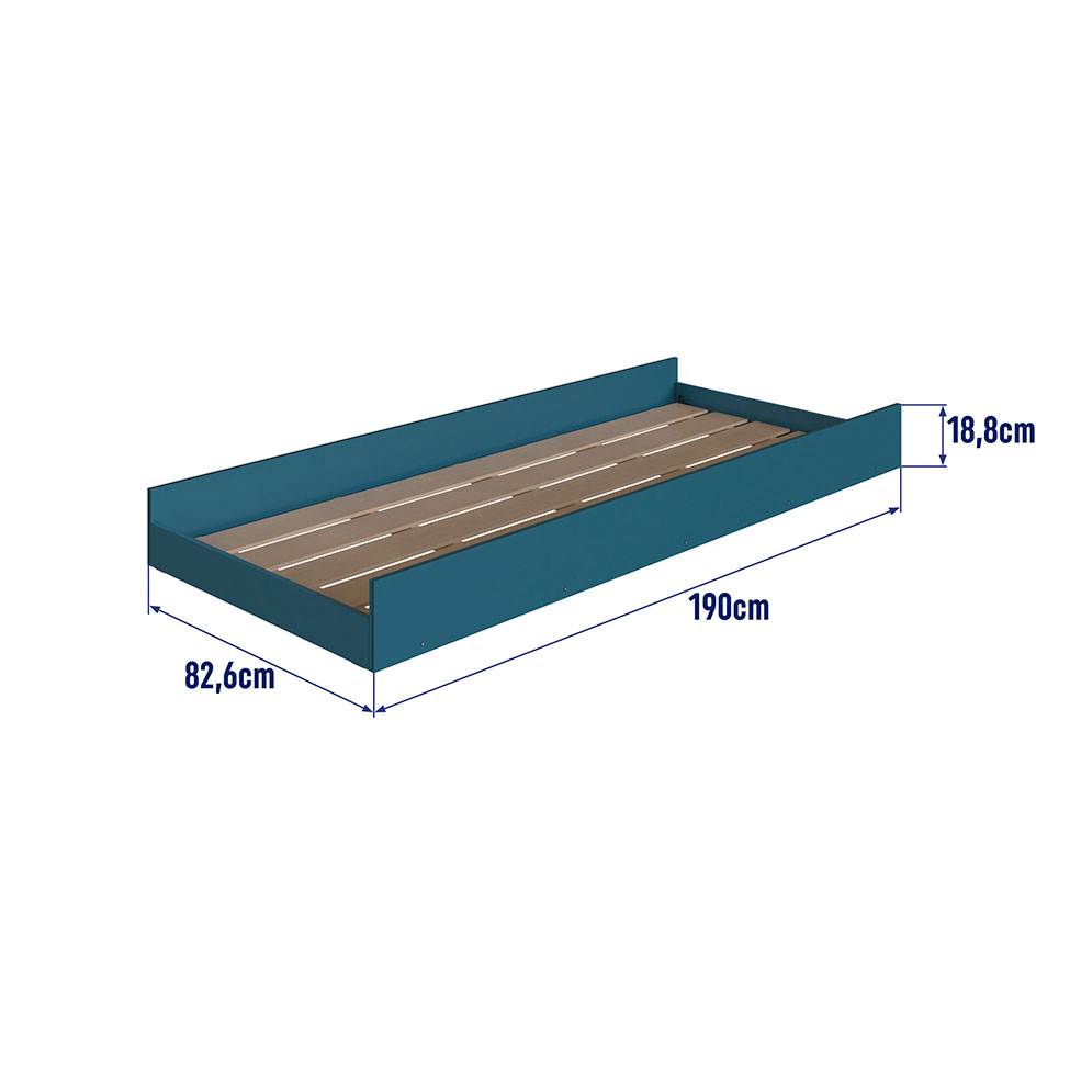 Cama Auxiliar Charlie Azul