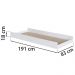 Cama Auxiliar Com Rodizios BB692 Branco Comm