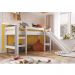 Cama Elevada Com Escorregador B1001 Branco - Completa Móveis