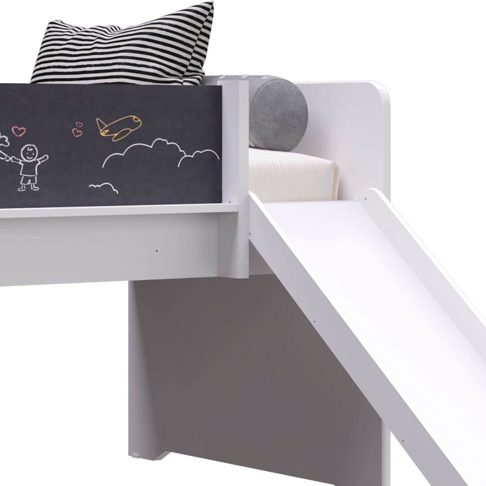 Cama Infantil Épic com Escorregador Branca