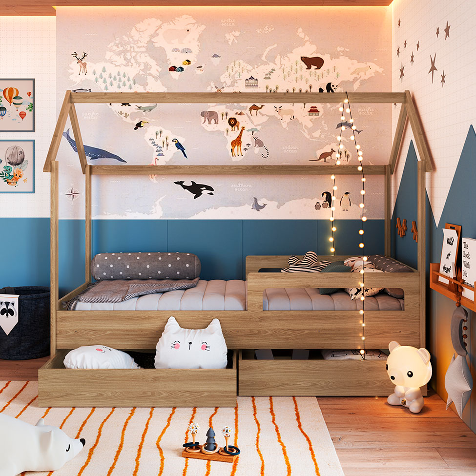 Cama Infantil Montessoriana Miney 2 GV Aveiro
