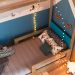 Cama Infantil Montessoriana Miney 2 GV Aveiro e Azul