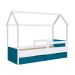 Cama Infantil Montessoriana Miney 2 GV Branco e Azul