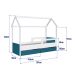 Cama Infantil Montessoriana Miney 2 GV Branco e Azul