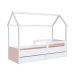 Cama Infantil Montessoriana Miney 2 GV Branco e Rosa