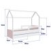 Cama Infantil Montessoriana Miney 2 GV Branco e Rosa
