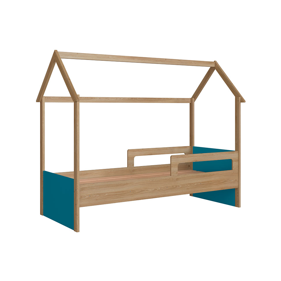 Cama Infantil Montessoriana Miney Aveiro e Azul