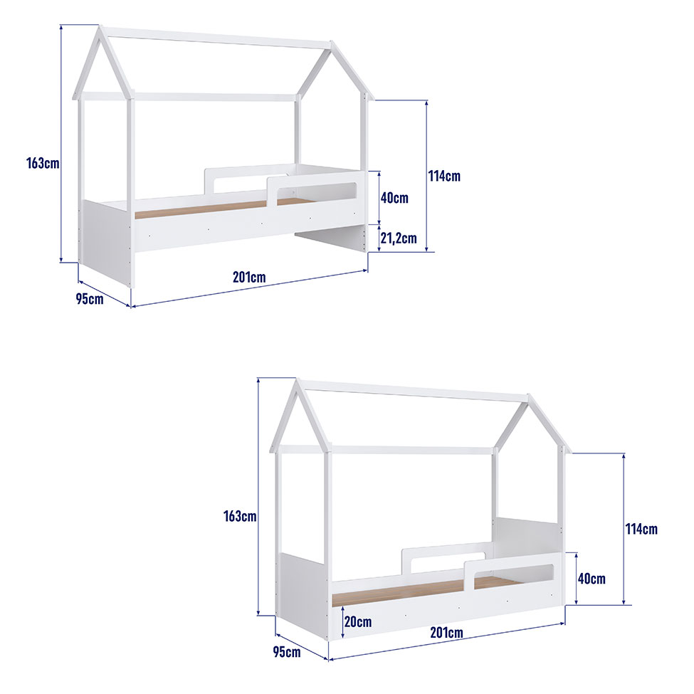 Cama Infantil Montessoriana Miney Branco
