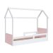 Cama Infantil Montessoriana Miney Branco e Rosa