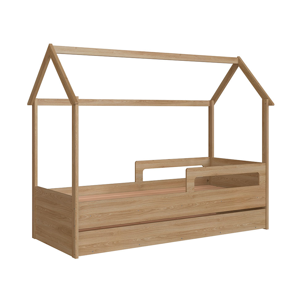 Cama Infantil Montessoriana com Cama Auxiliar Miney Aveiro