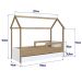 Cama Infantil Montessoriana com Cama Auxiliar Miney Aveiro e Branco