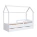 Cama Infantil Montessoriana com Cama Auxiliar Miney Branco
