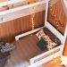 Cama Infantil Montessoriana com Cama Auxiliar Miney Branco