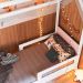 Cama Infantil Montessoriana com Cama Auxiliar Miney Branco e Rosa
