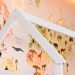 Cama Infantil Montessoriana com Cama Auxiliar Miney Branco e Rosa