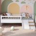 Cama Montessoriana Escada E Escorrega AFT010 Branco Comm