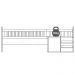 Cama Montessoriana Escada E Escorrega AFT010 Branco Comm