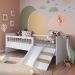 Cama Montessoriana Escada E Escorrega AFT010 Branco Comm