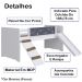 Cama Playground Com Escorregador E Rampa BY710 Branco Comm