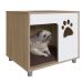 Casa Pet para Cachorro Oak e Almofada Marrom Completa Móveis