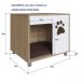 Casa Pet para Cachorro Oak e Almofada Marrom Completa Móveis