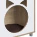 Casa Pet para Gato Oak com Almofada Marrom Completa Móveis