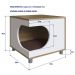Casa Pet para Gato ou Cachorro Oak com Almofada Marrom